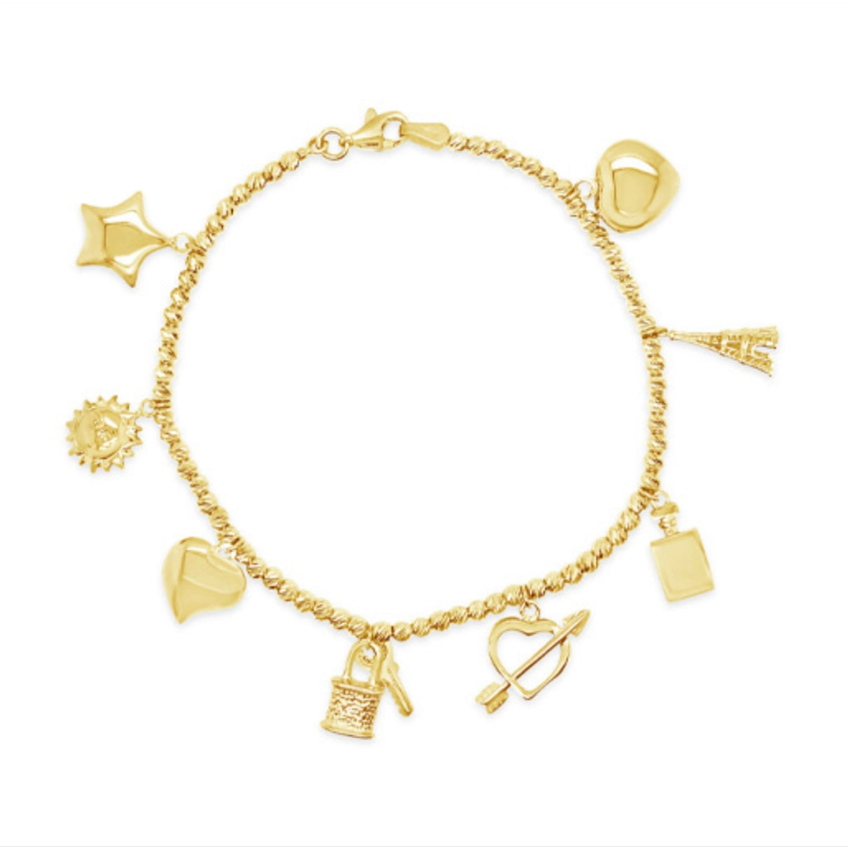 14k Gold Bracelet 7.5in