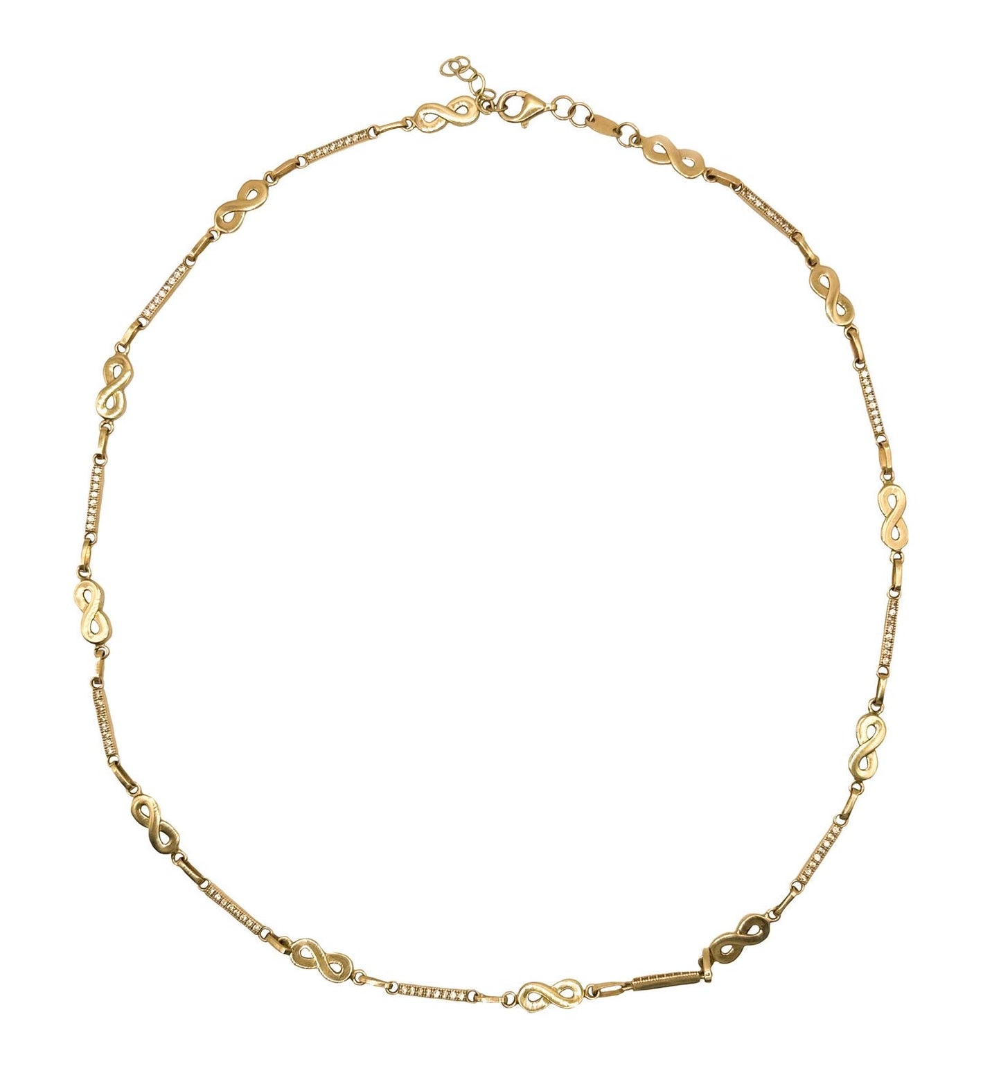 14k Solid Infinite ♾️ Necklace 17in And A Half