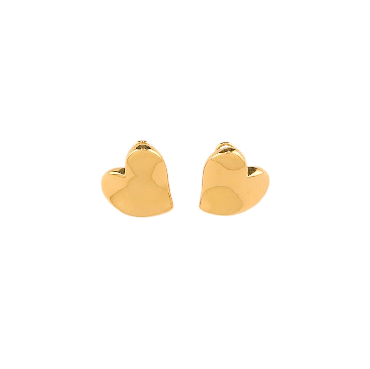 14k Gold Omega Earrings