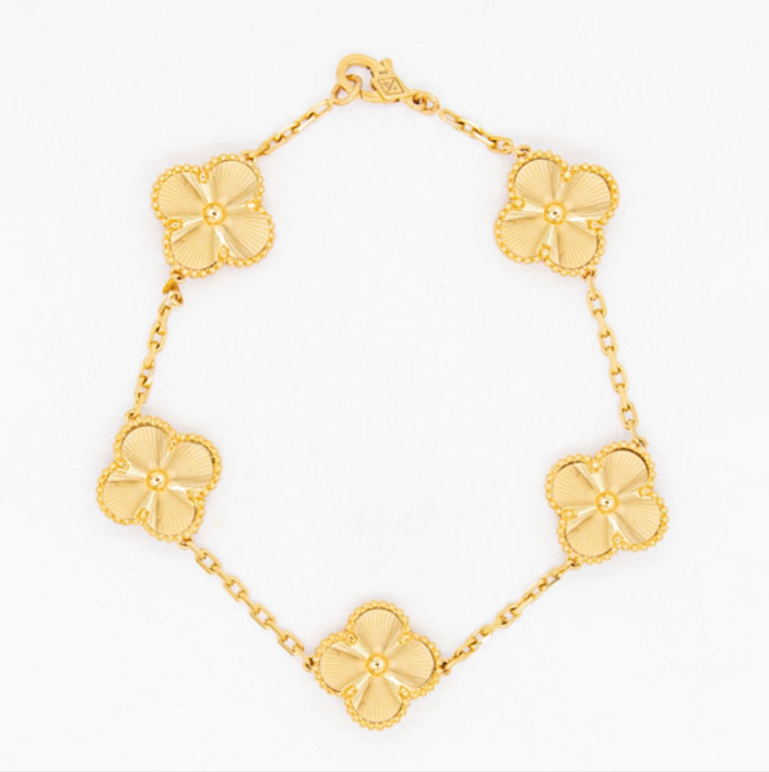 18k Gold Solid Bracelet 8in
