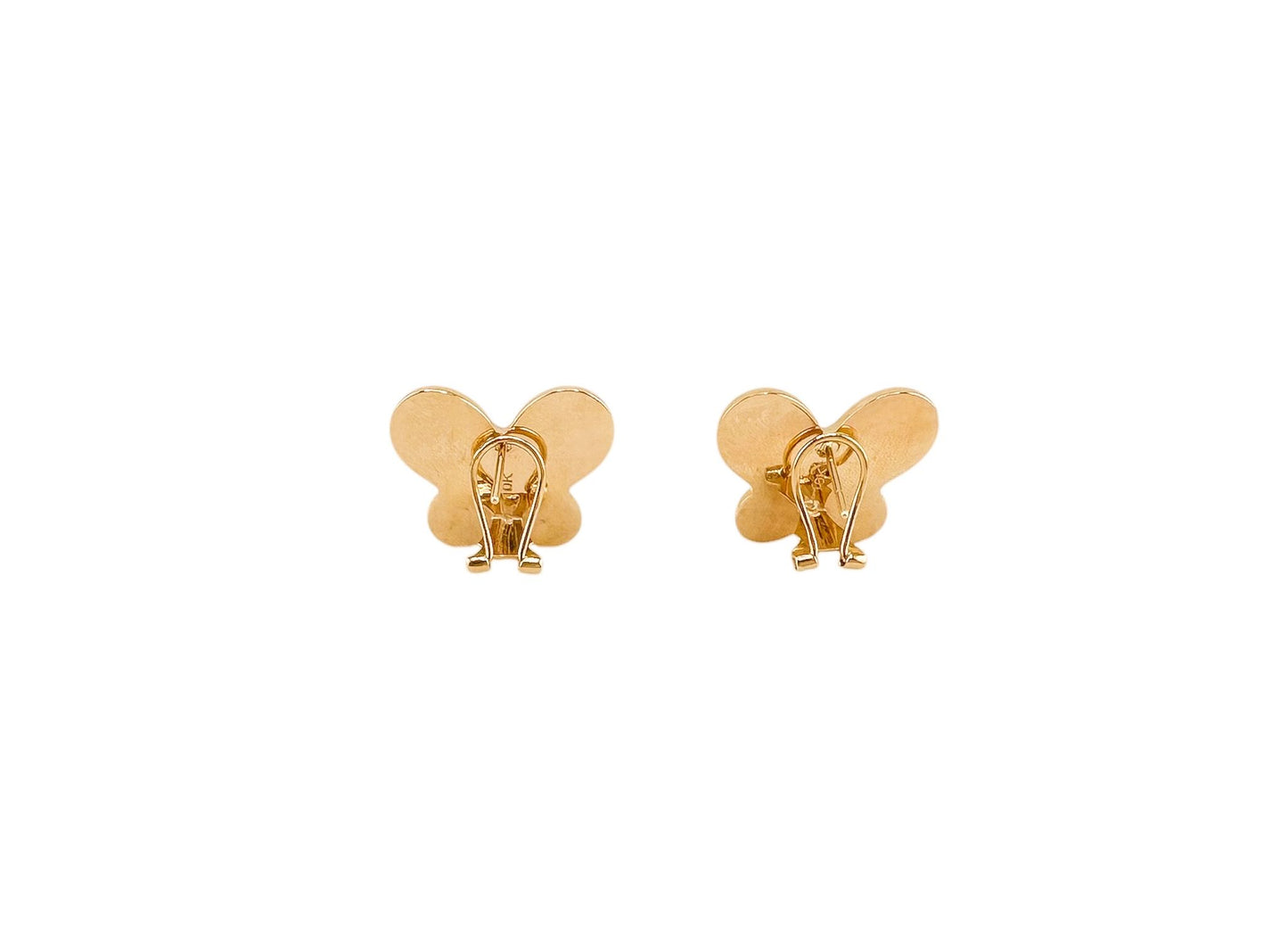 10k Gold Omega Earrings