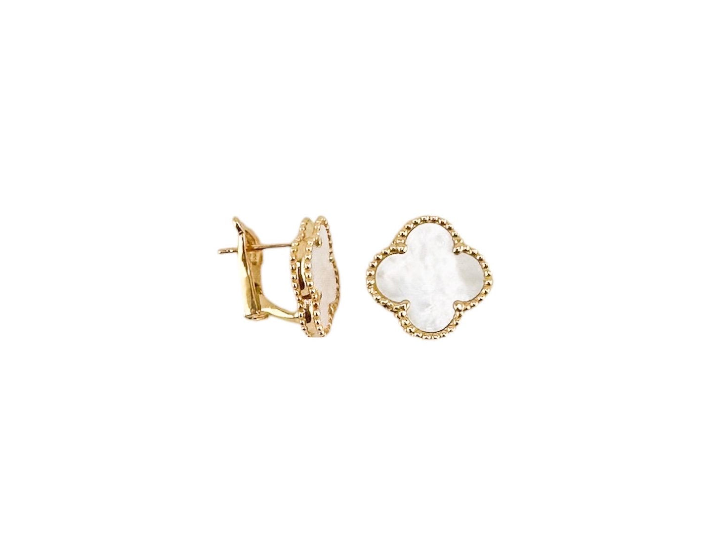 14k Gold Omega Earring