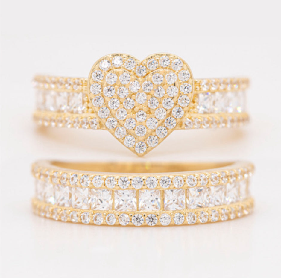 14k Gold Dúo Rings