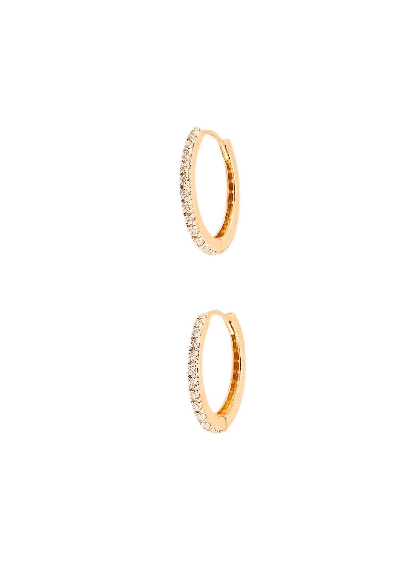 14k Gold Solid Earrings