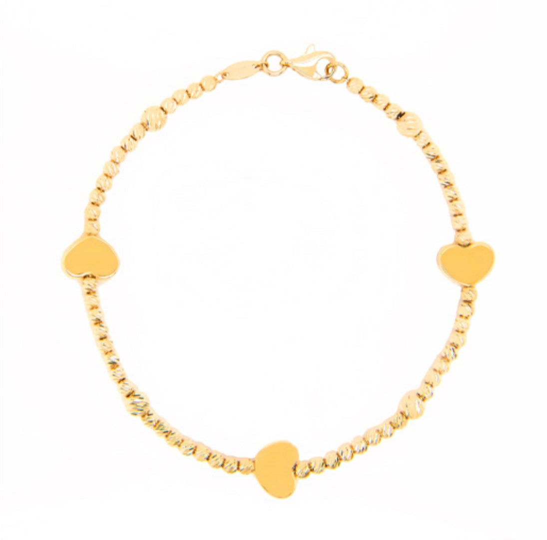 14k Gold Bracelet 7.5in