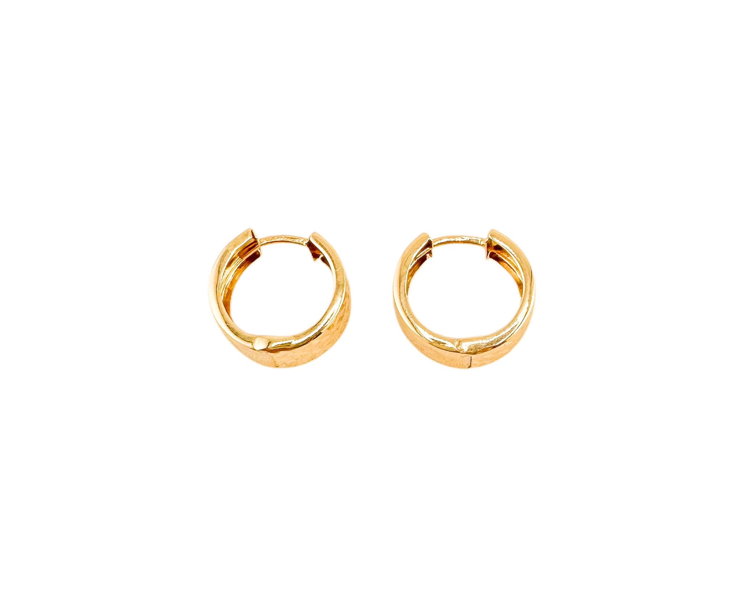 14k Gold Solid Earrings