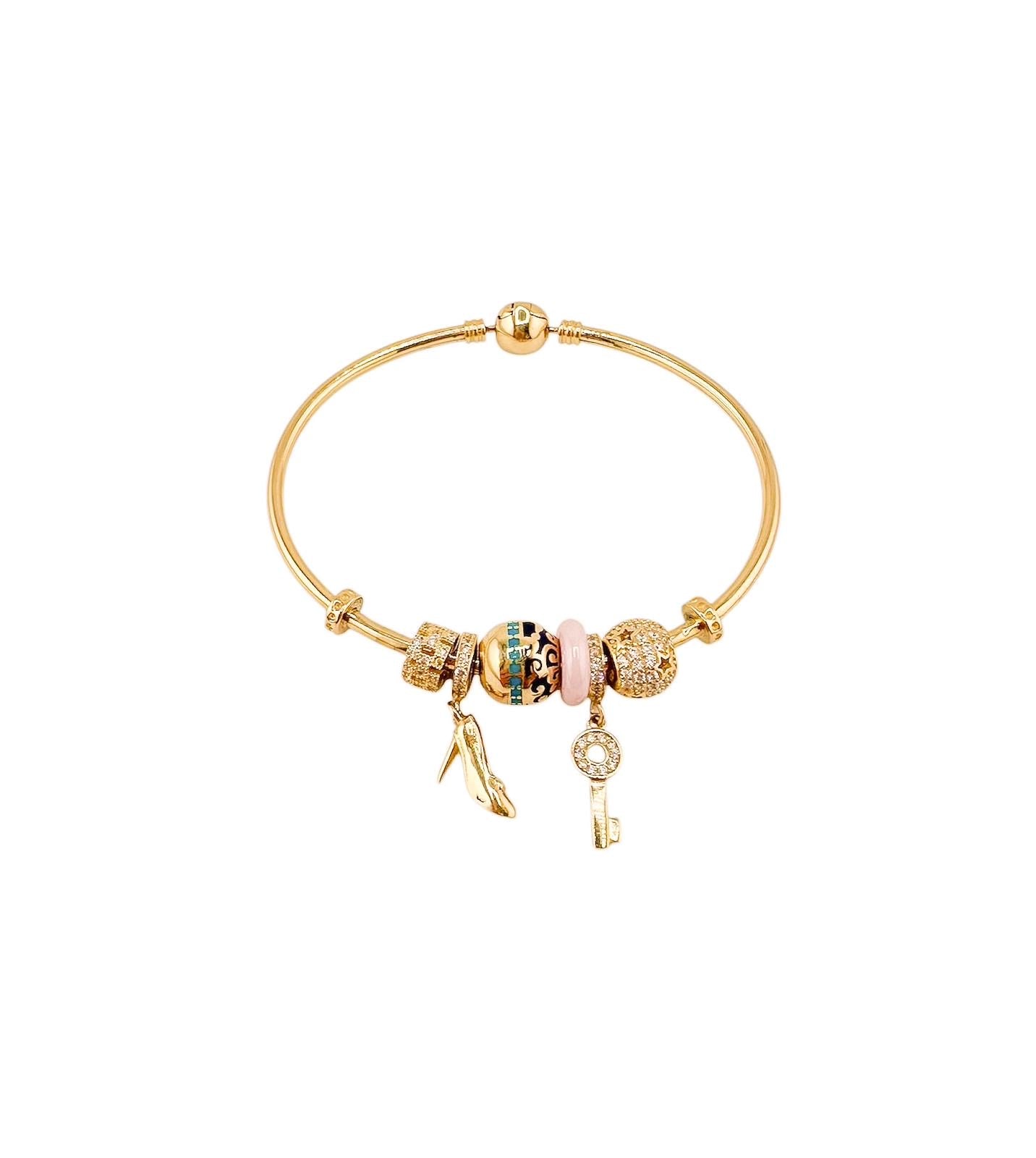 14k Gold Bracelet 7.5in