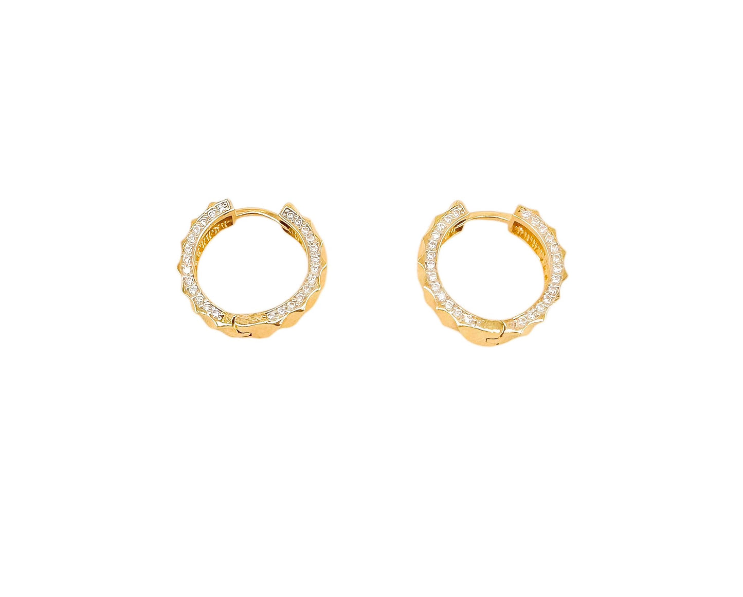 14k Gold Solid Earrings
