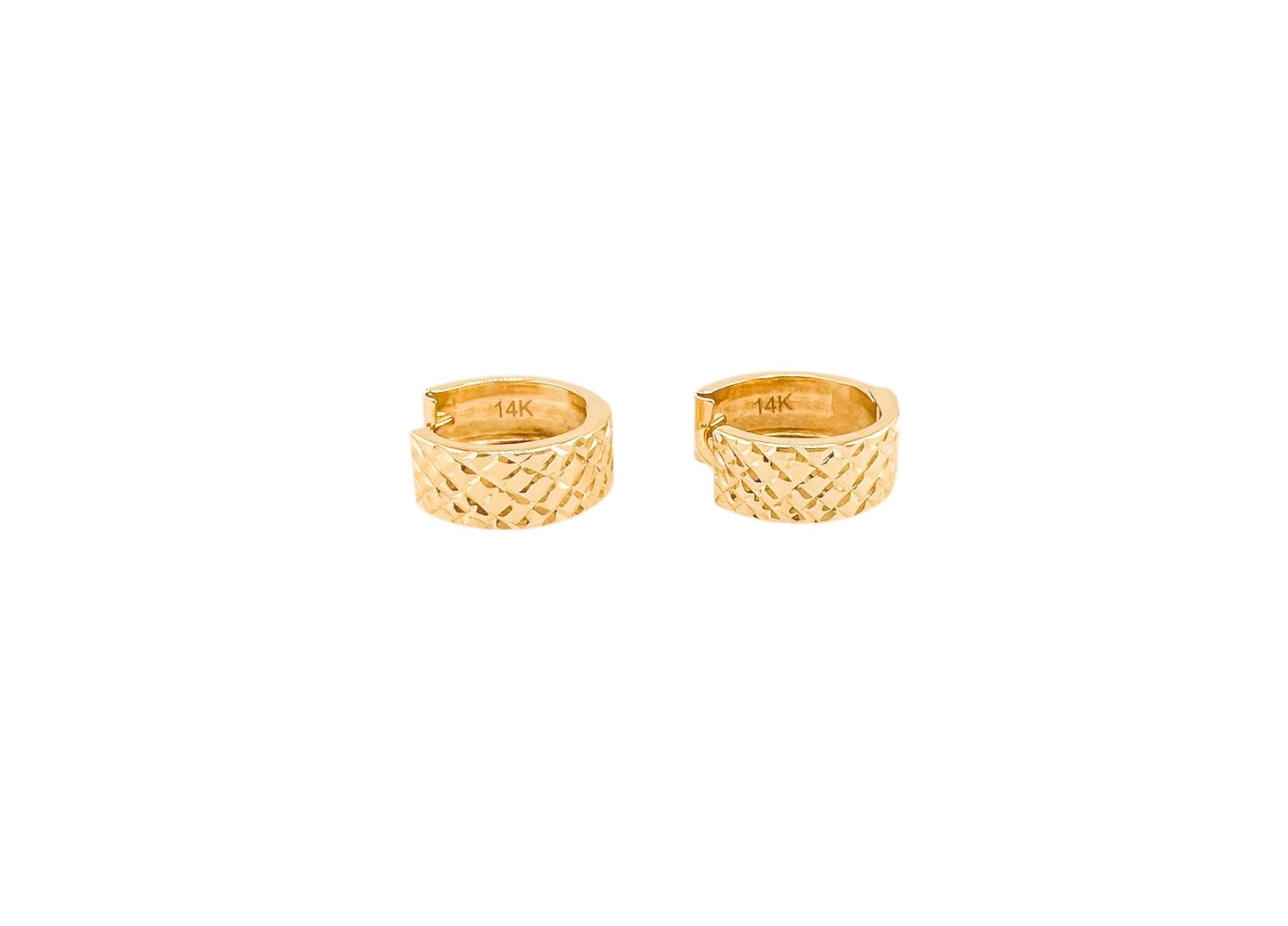 14k Gold Solid Earrings