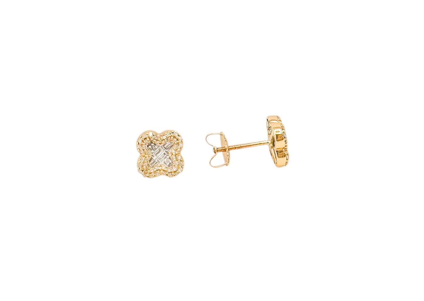 14k Gold Diamond Earrings