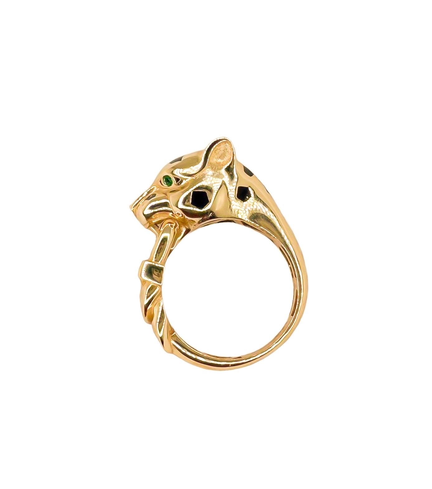 14k Gold Panther Ring