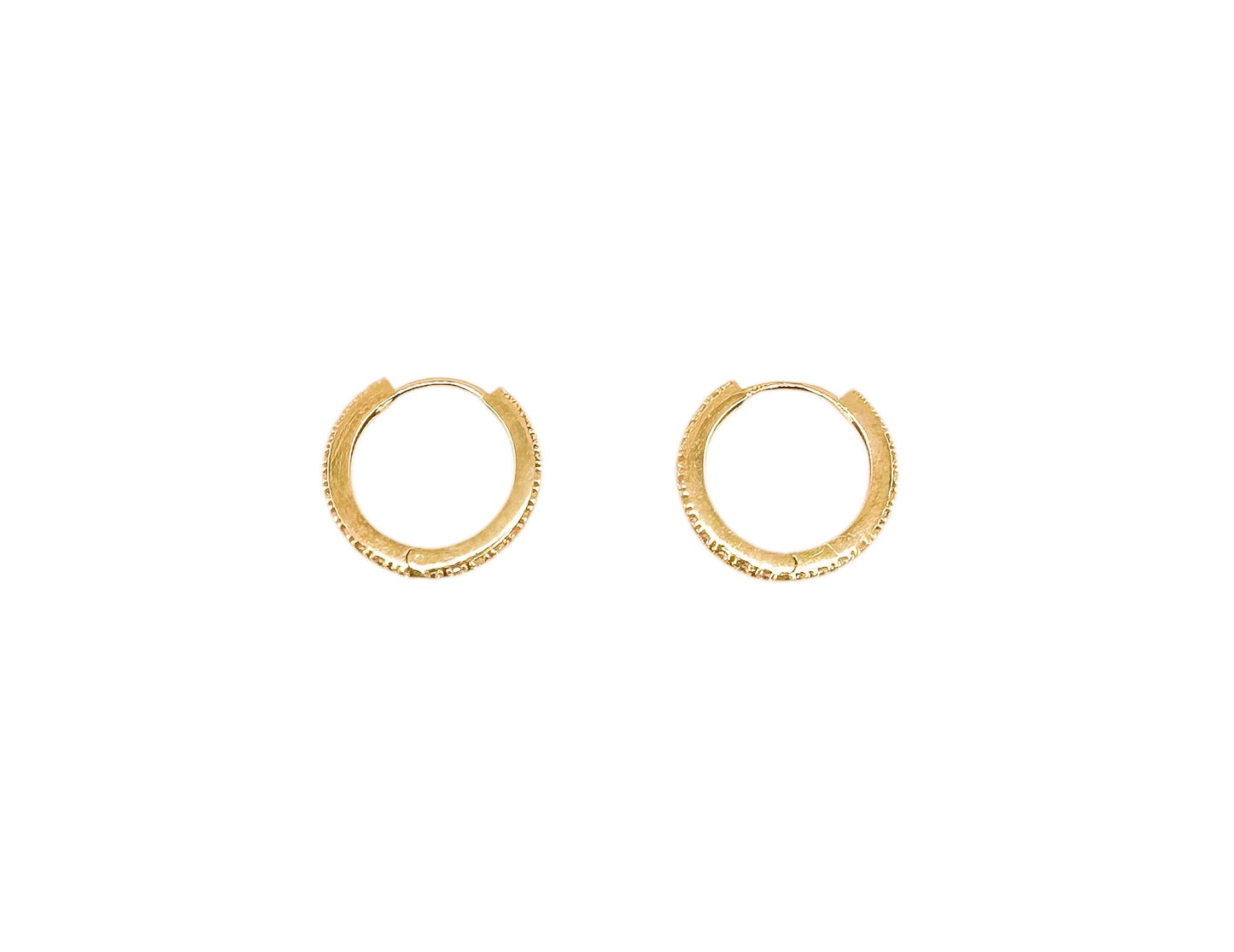 14k Gold Solid Earrings