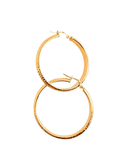 14k Gold Hoops