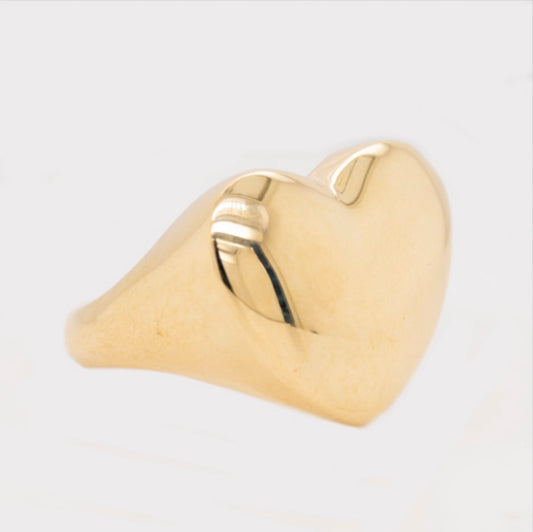 14k Heart Ring