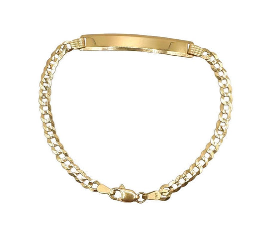 14k Gold Solid Bracelet 7in 5mm