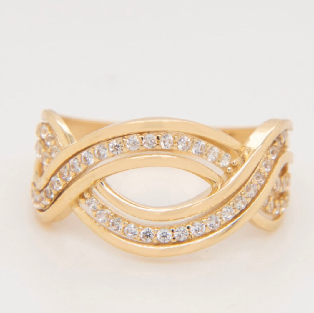 14k Gold Infinity Ring