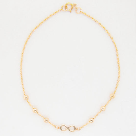 14k Infinite Bracelet 7in