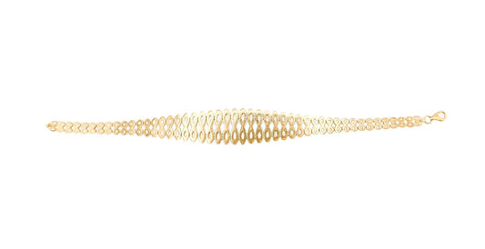 14k Gold Infinity Bracelet 7.5in