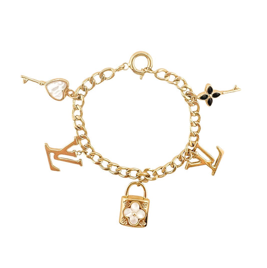 14k Gold Bracelet With Charms