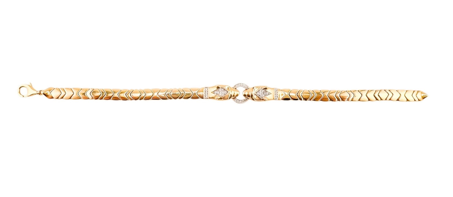 14k Gold Bracelet 8in