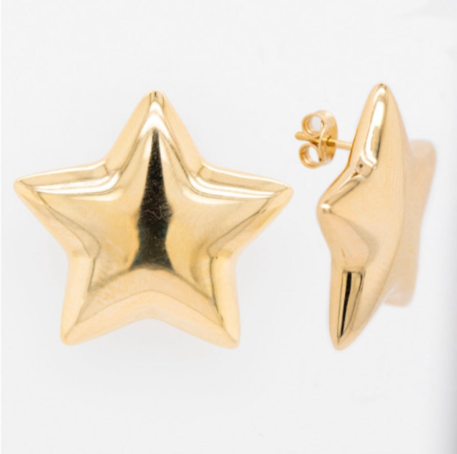 14k Star Earring