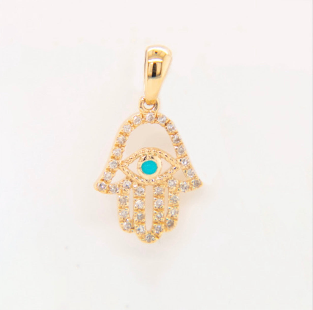 14k Gold Diamond Pendant