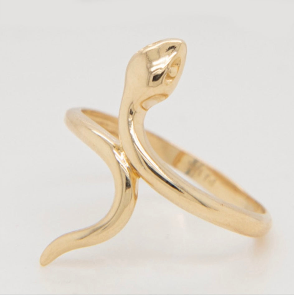 14k Snake Ring