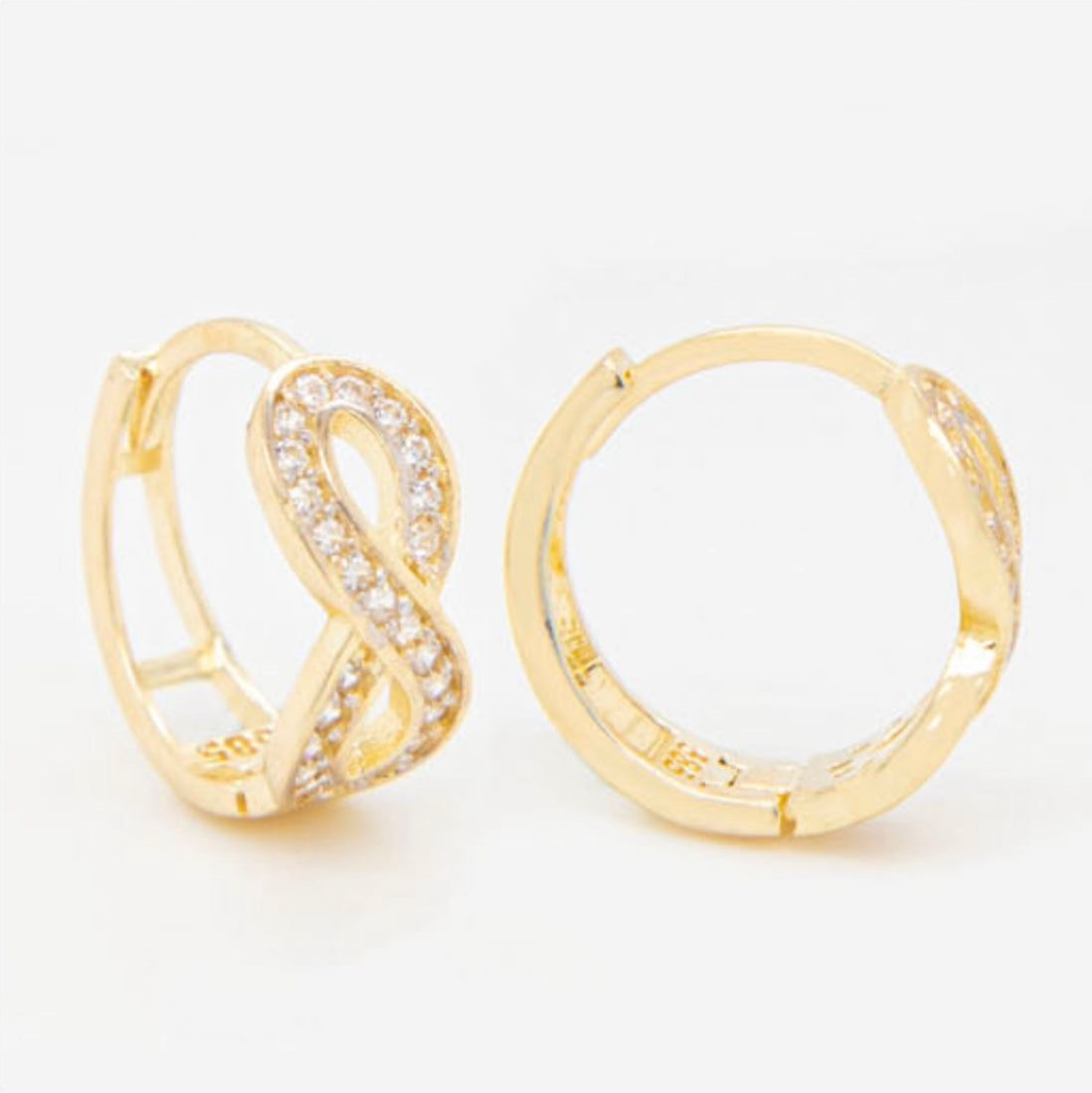 Small 14k Infinity Hoops