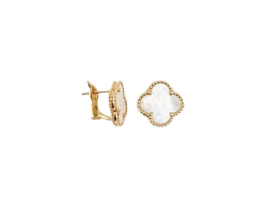 14k Gold Omega Earring