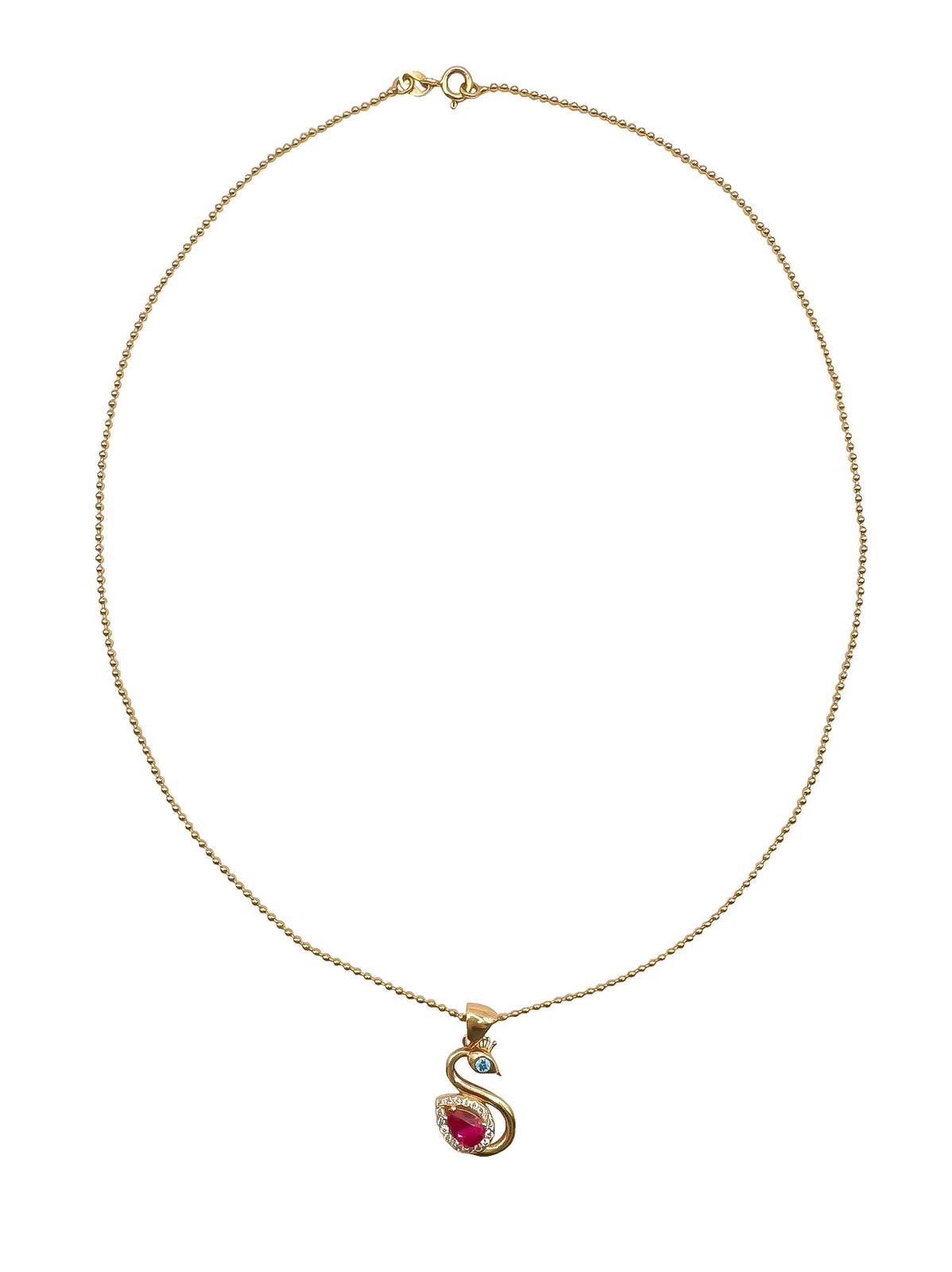 14k Gold Necklace With Pendant