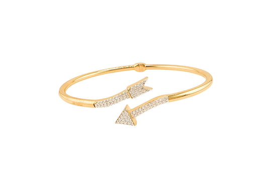 14k Gold Bangle 7.5in