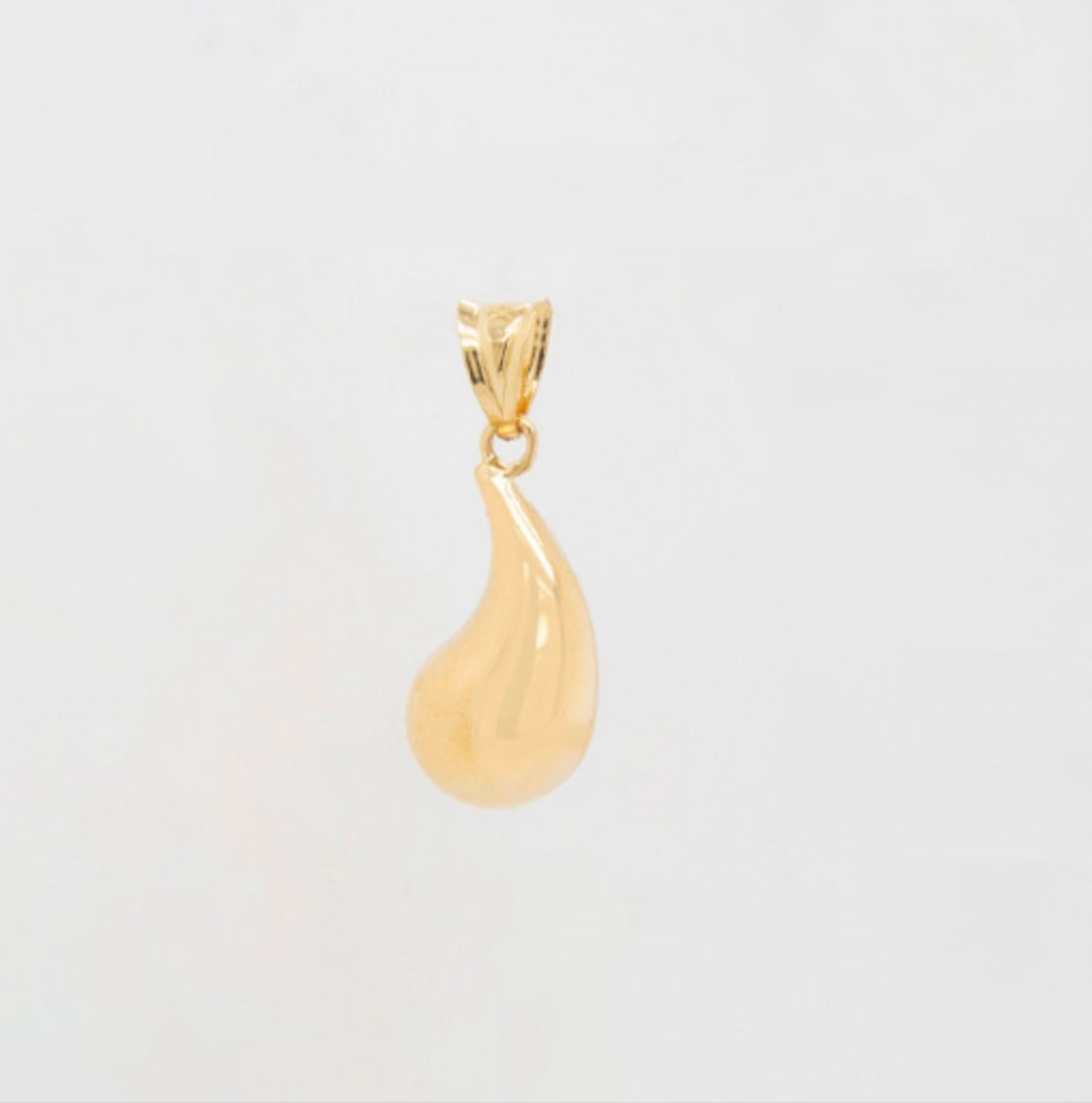 14k Gold Drop Pendant