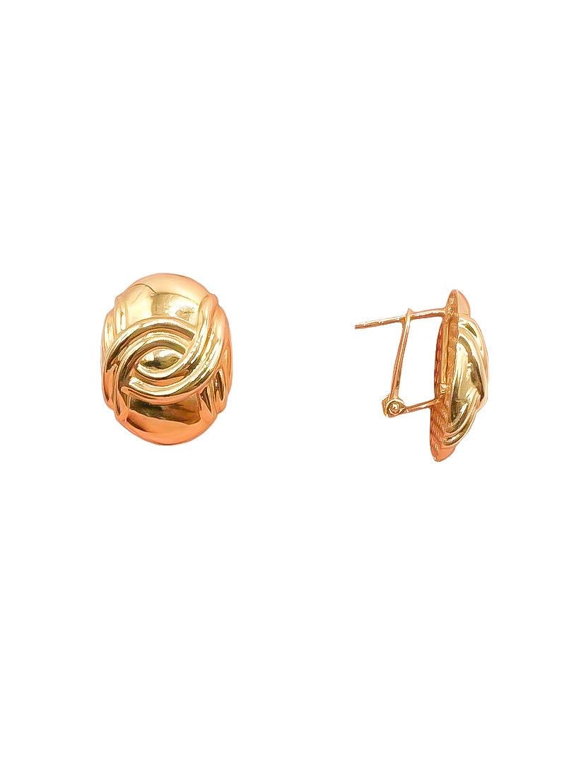 14k Omega Earring