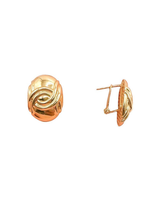 14k Omega Earring