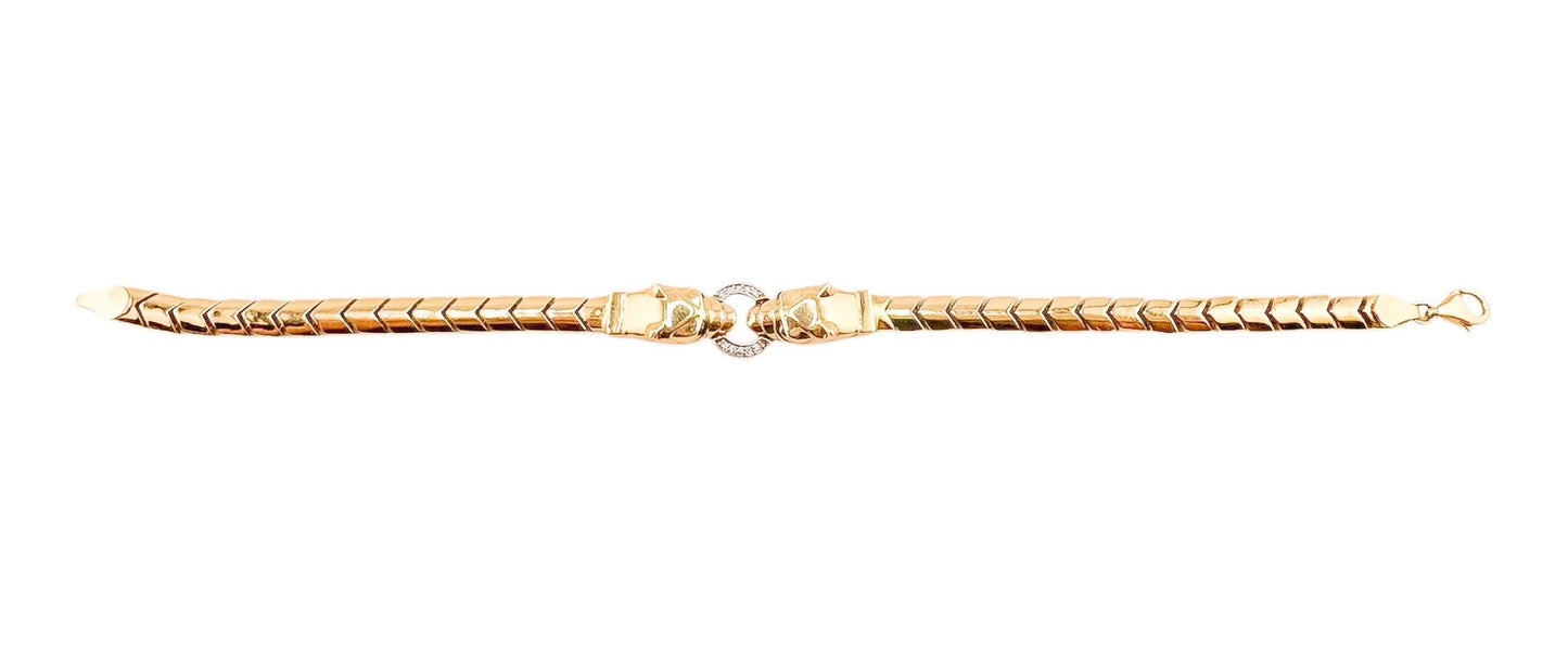 14k Gold Bracelet 8in