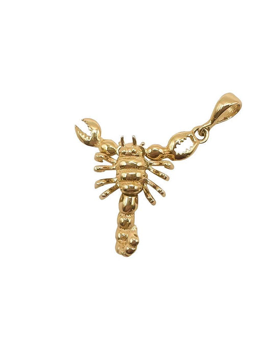 14k Gold Scorpion Pendant