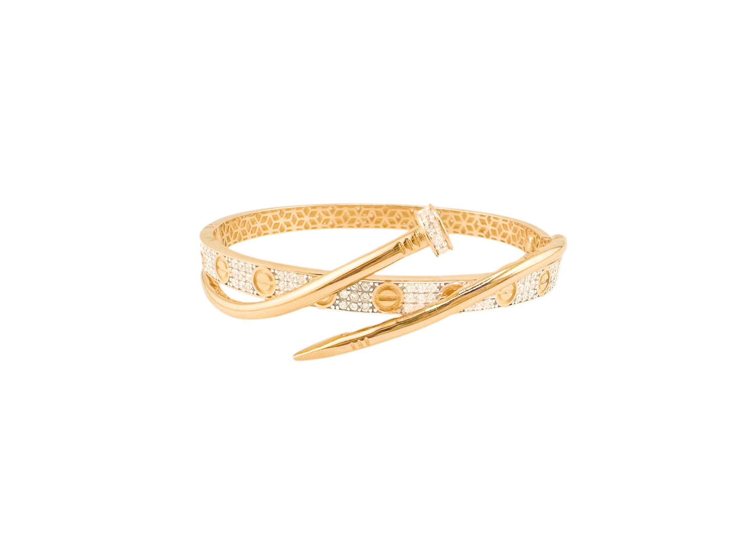 14k Gold Bangle 7.5in