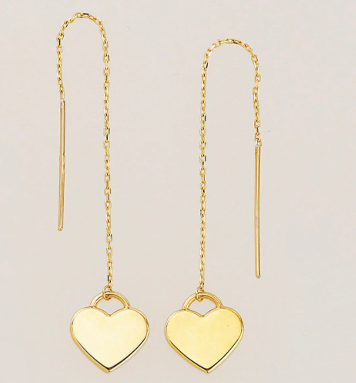 14k Heart Earring