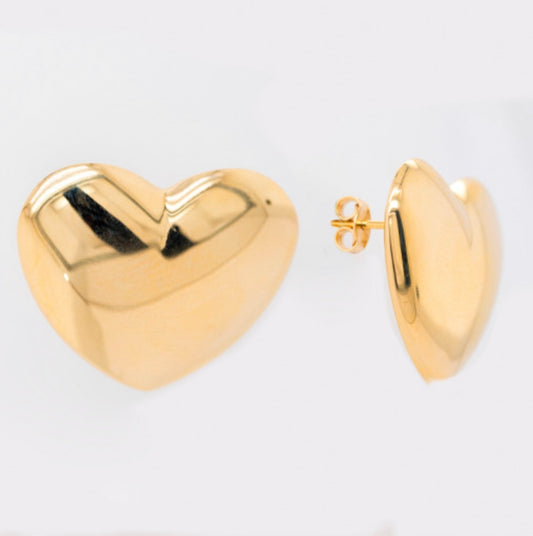 14k Heart Earrings