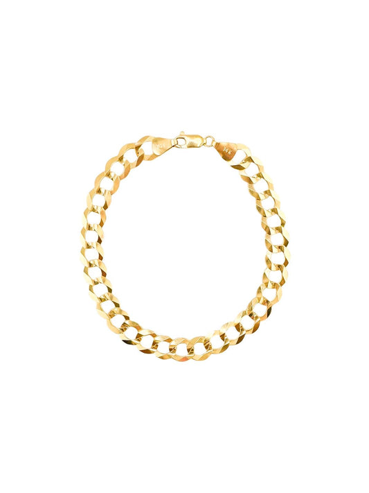 14k Gold Solid Bracelet 8in