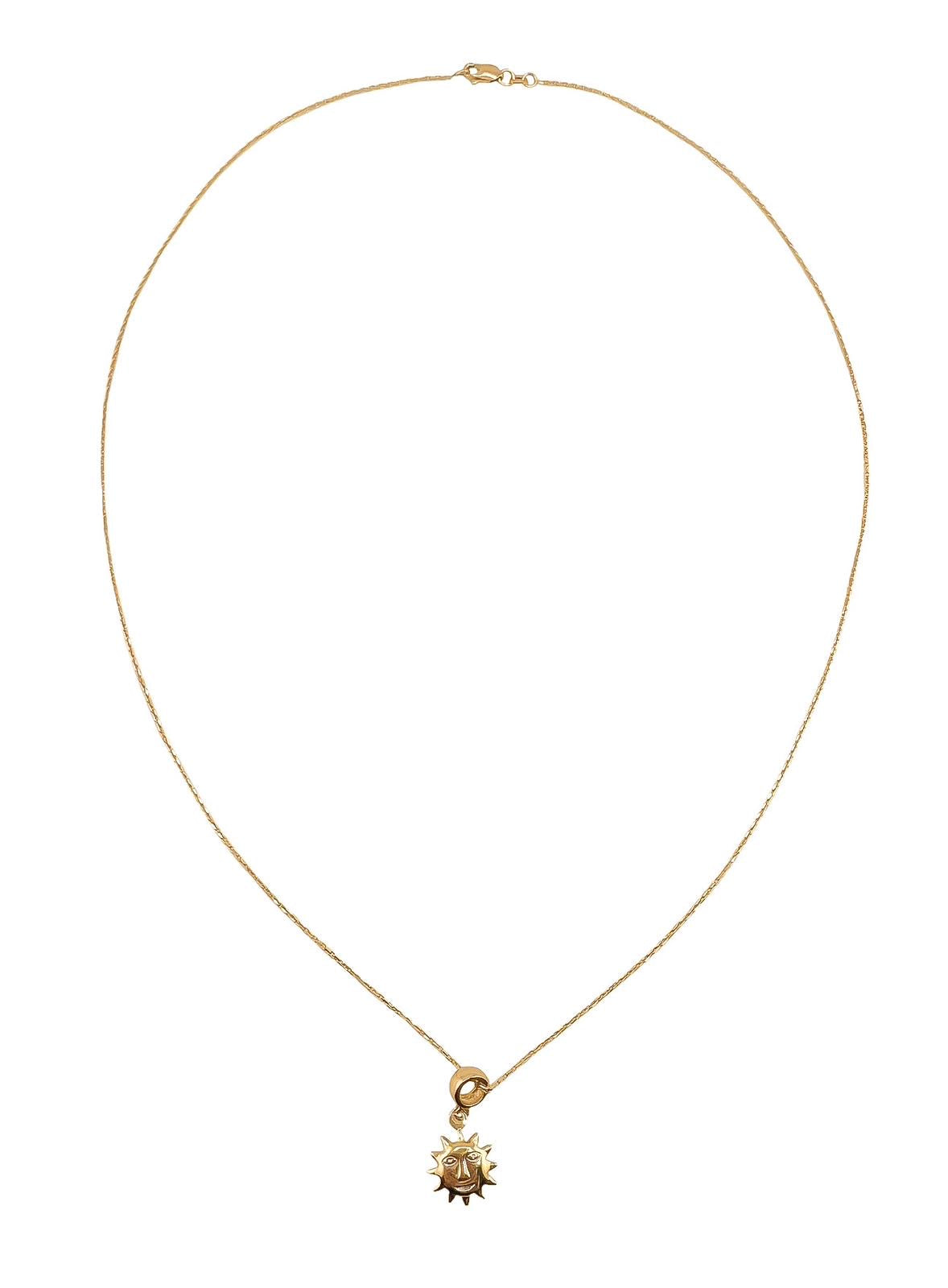 14k Gold Necklace With Charm