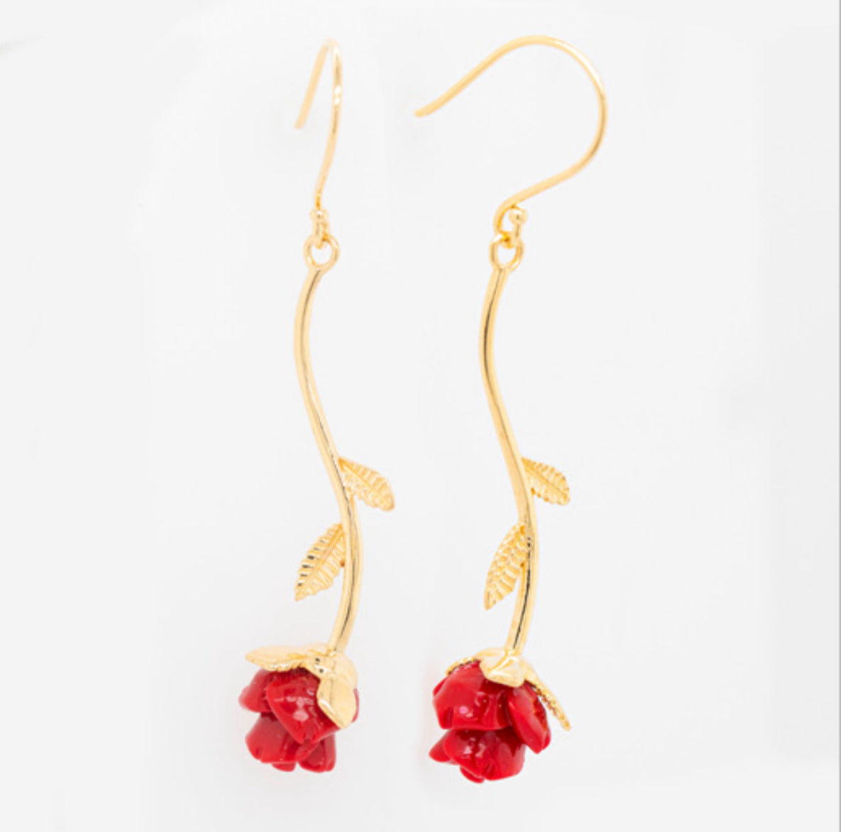 Roses Earrings 14k