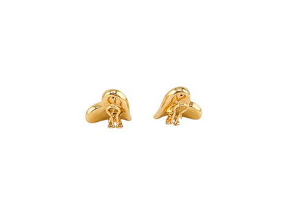 14k Gold Omega Earrings