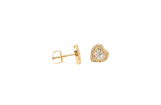 14k Gold Diamond Earrings