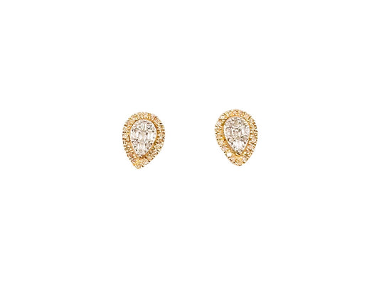 14k Gold Diamond Earrings