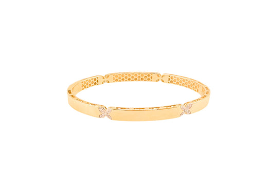 14k Gold Bangle 7.5in