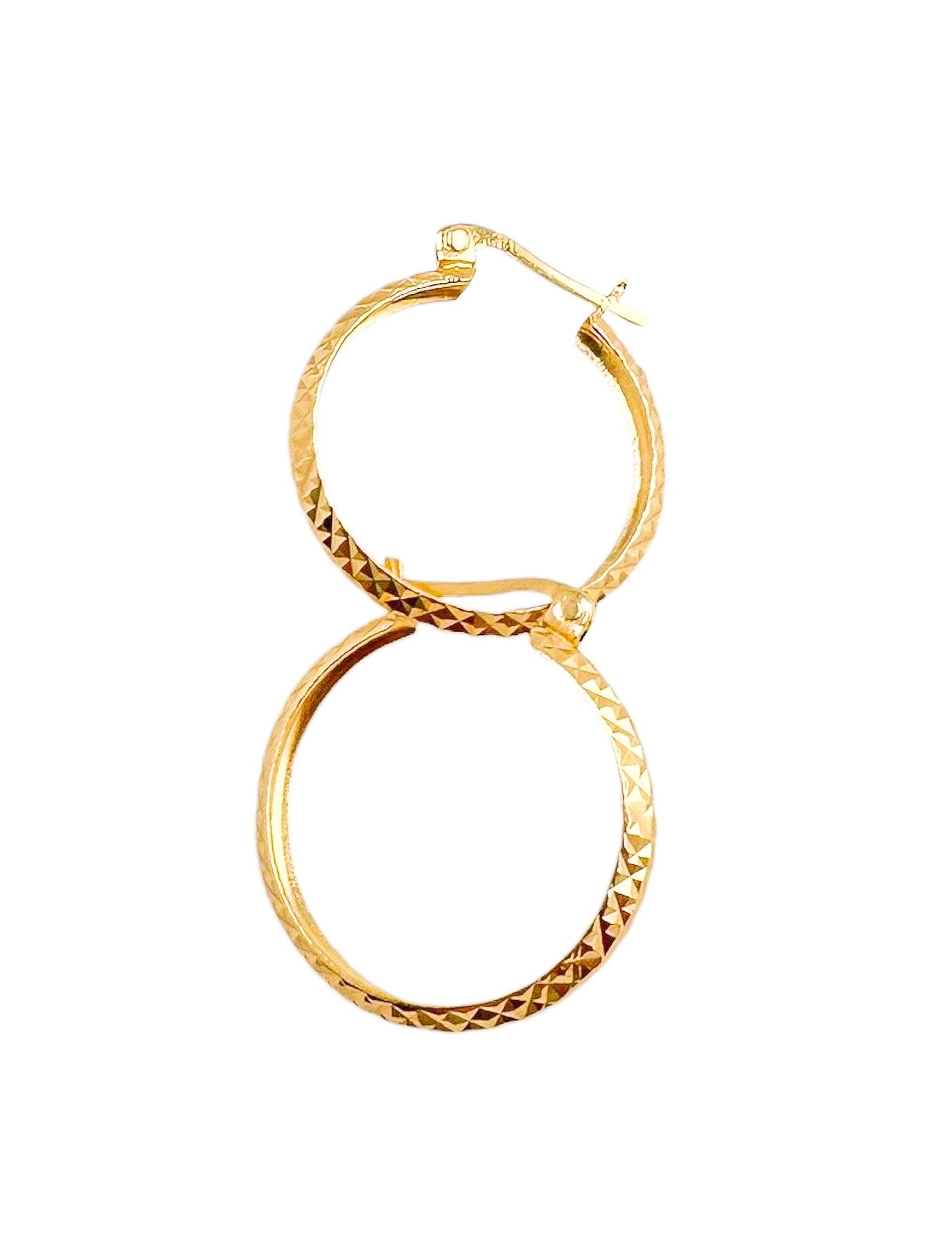 14k Gold Hoops