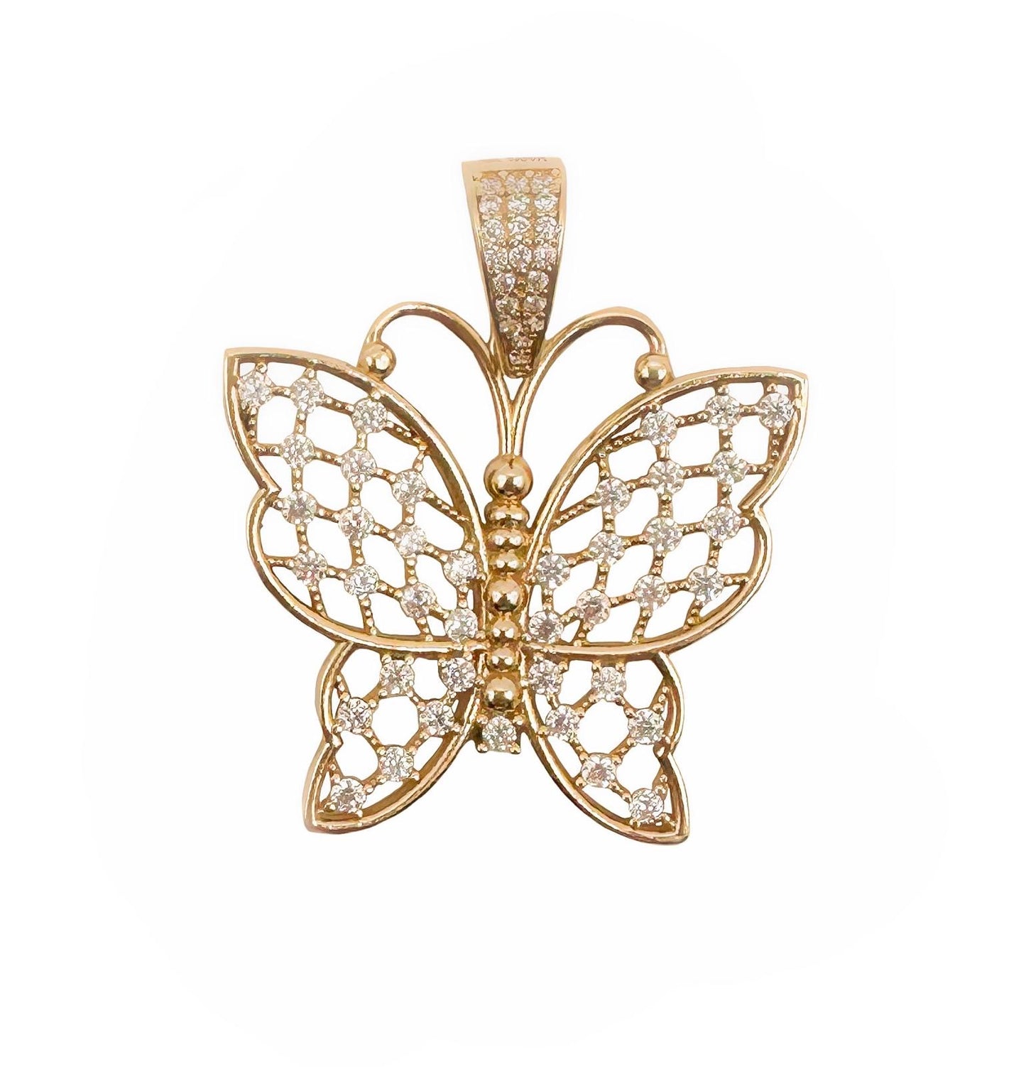 10k Gold Butterfly Pendant