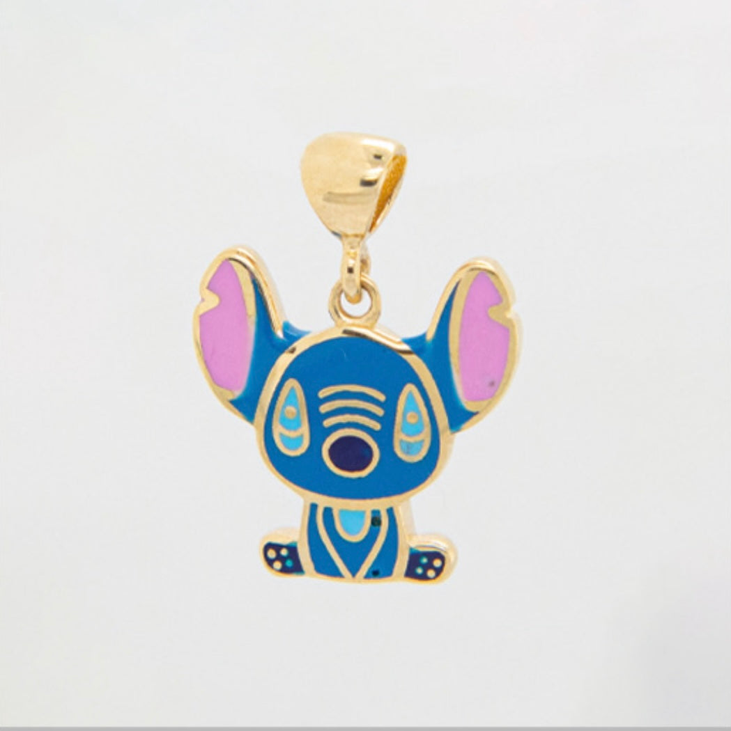 Stitch Pendant 14k