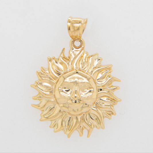 14k Sun Pendant